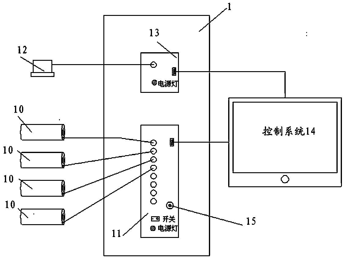 Precise detection device and detection method for stress of invitro prestressed steel beam