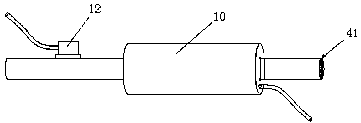 Precise detection device and detection method for stress of invitro prestressed steel beam