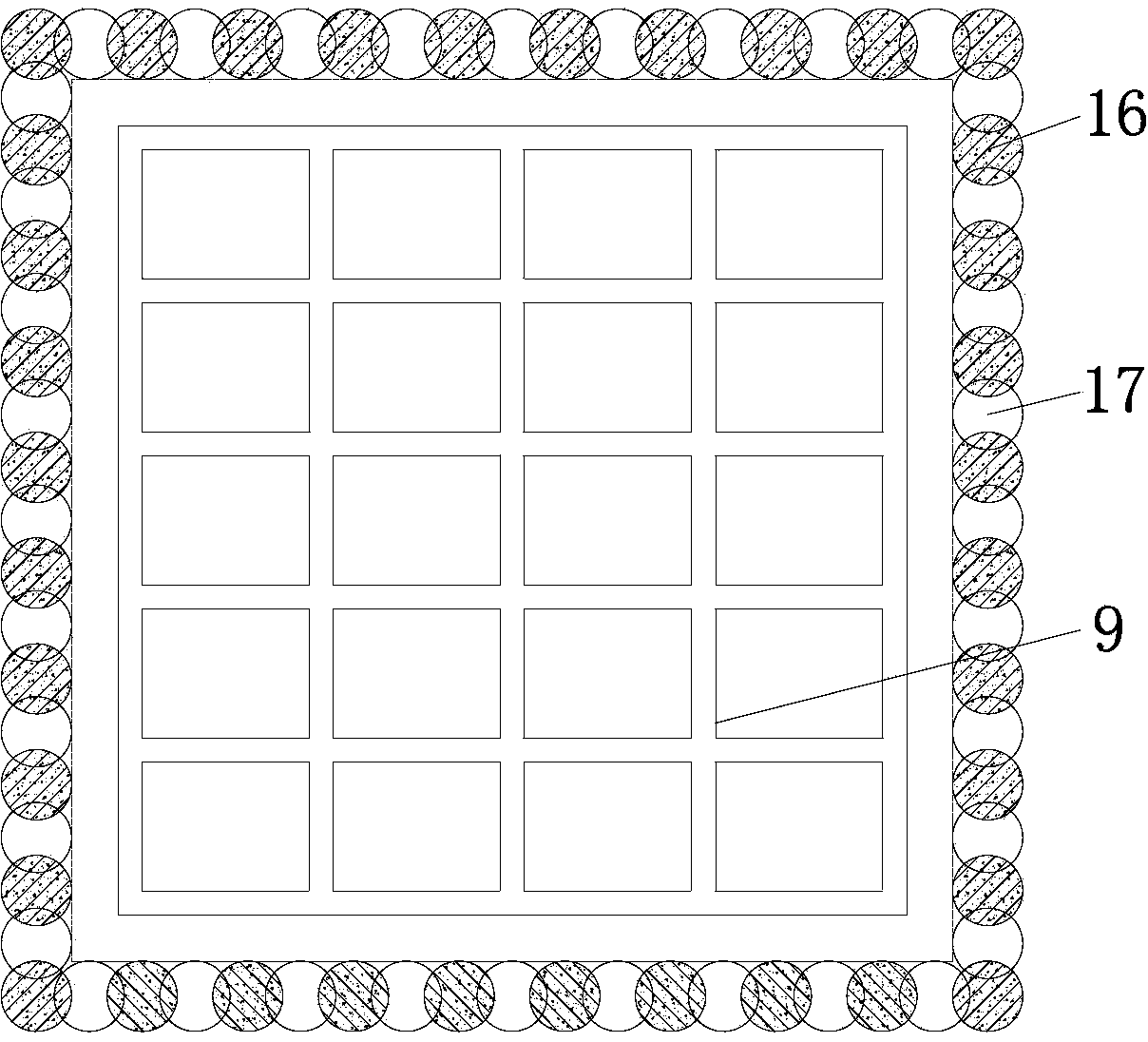 High-impermeable anti-floating pile raft structure and construction method