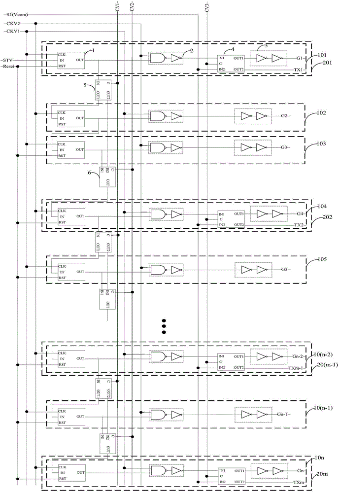 Driving circuit, touch displaying panel and touch displaying device