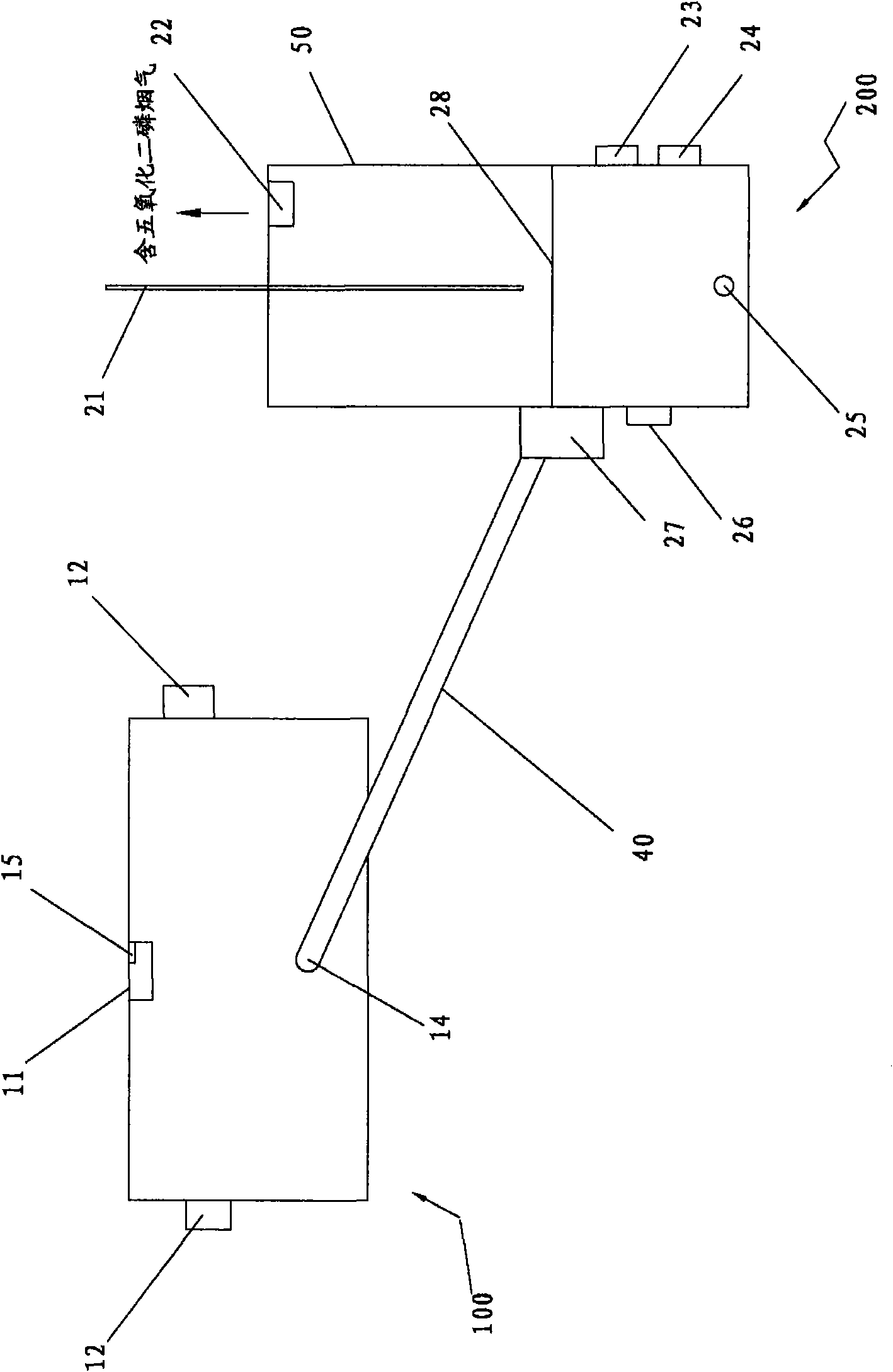 Reduction oxidation furnace for refining phosphorus by hot method