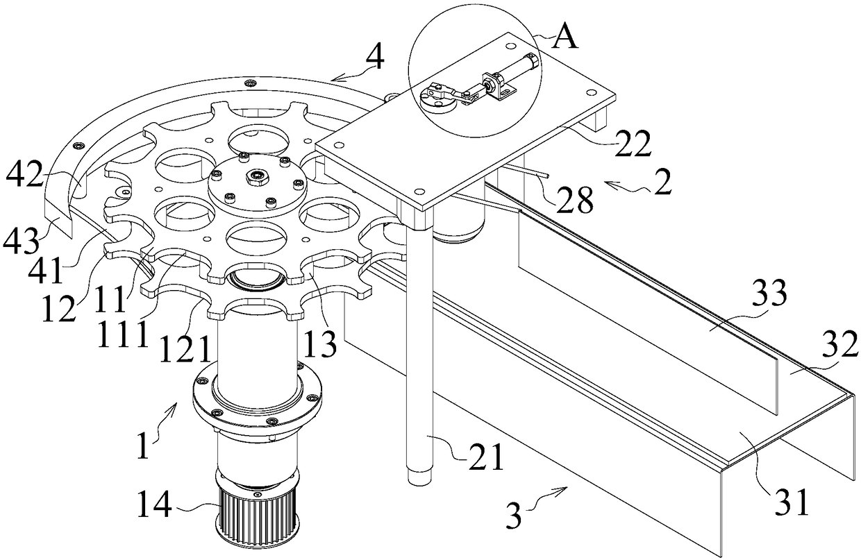 Bottle body output mechanism