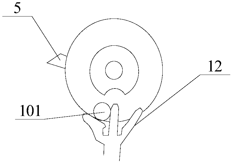 Clock split axis shock escapement