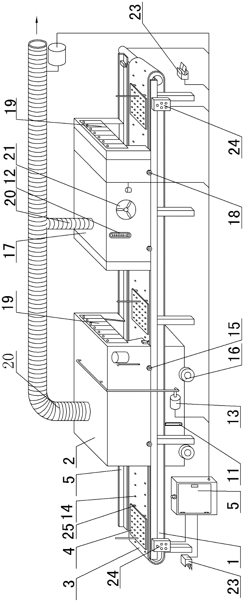 Chopstick spray-paint equipment and chopstick spray-paint method