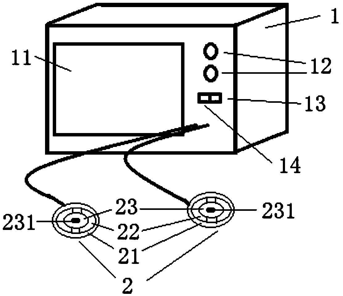 Medium frequency therapeutic apparatus