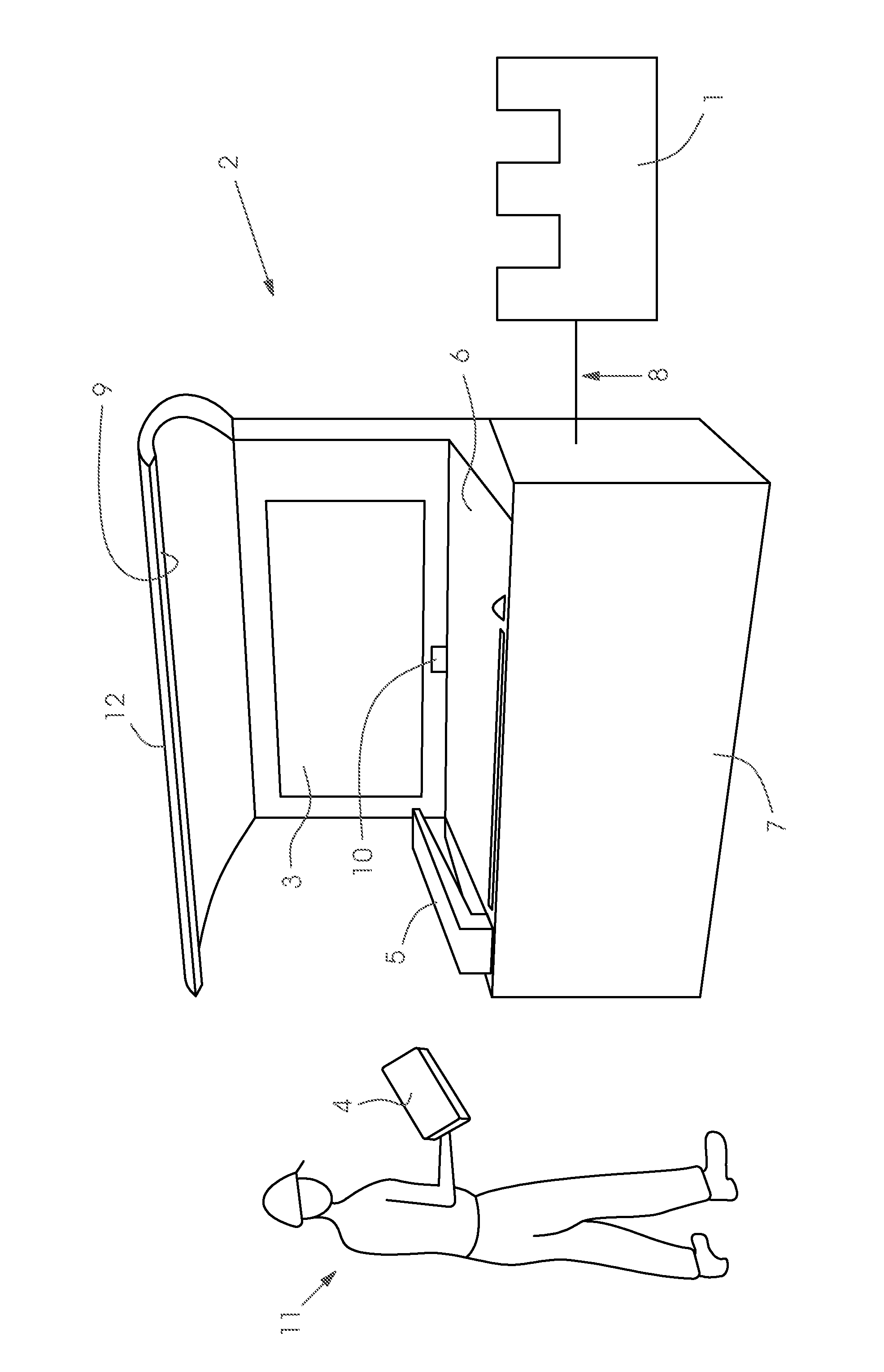 Device for operating graphic arts machines and devices having a display device with a touch operation wall screen