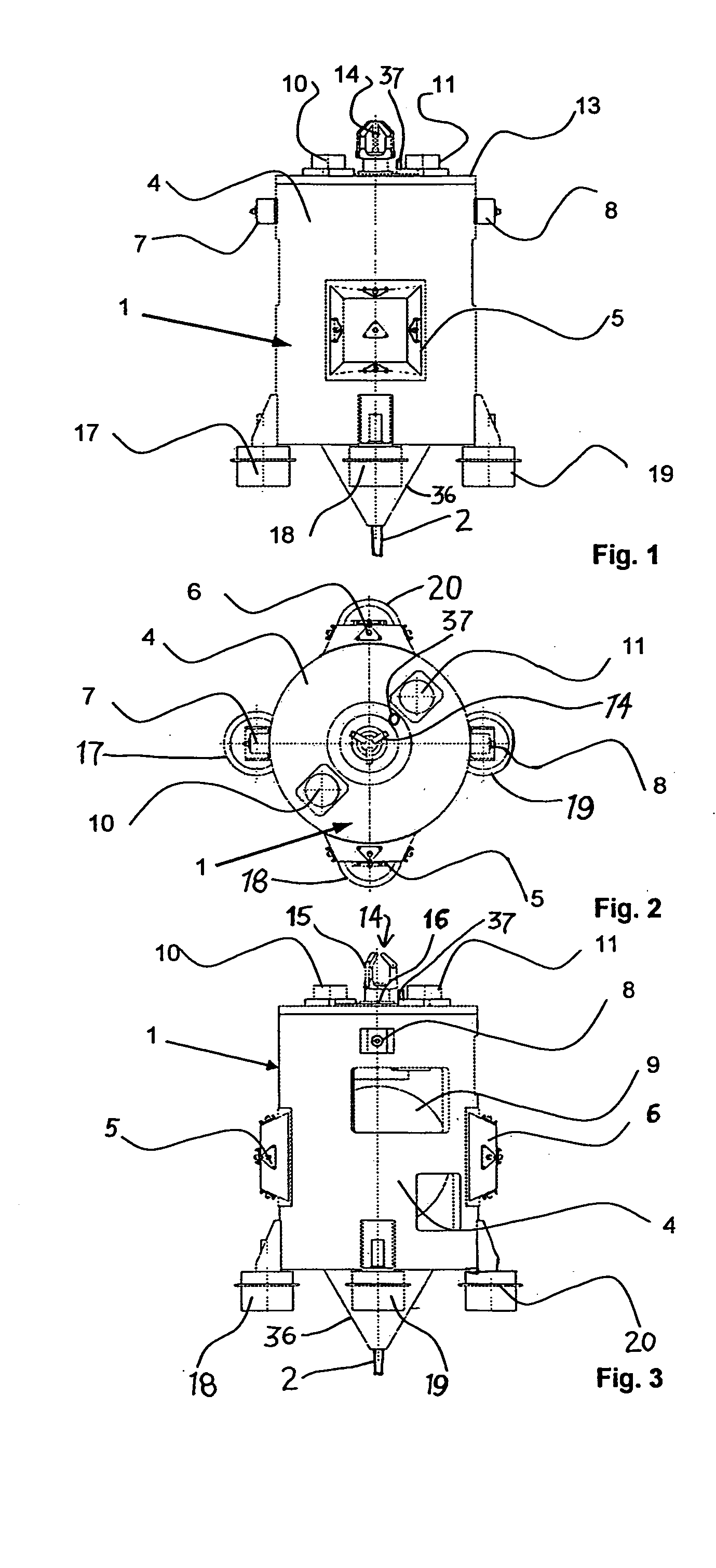 Apparatus for grasping objects in space