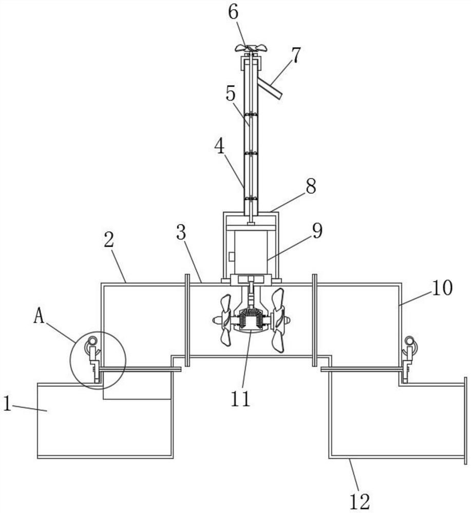 Sewage treatment double-impeller reflux pump based on CRI system