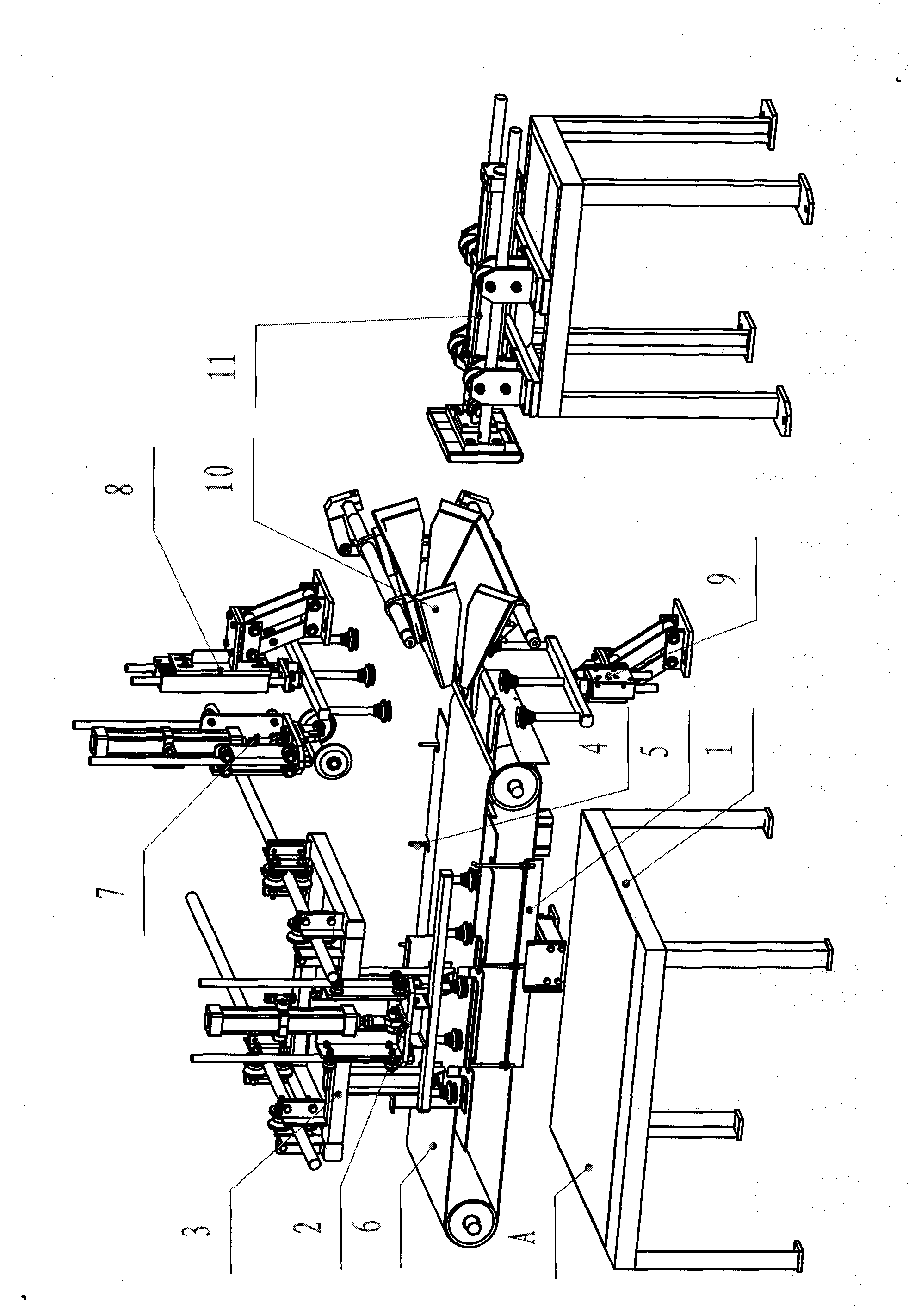 Method and device for automatically bagging lump materials