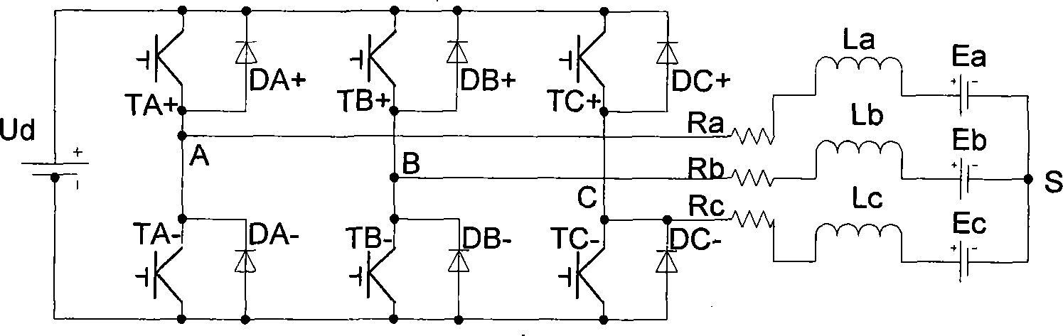 A built-in permanent magnetic brushless DC motor control system for no position sensor