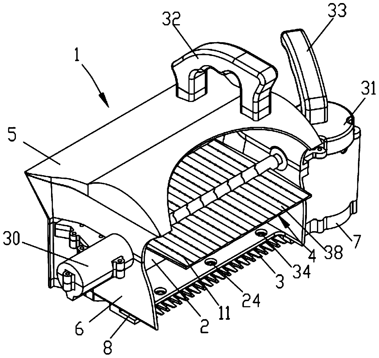 Handheld topping machine