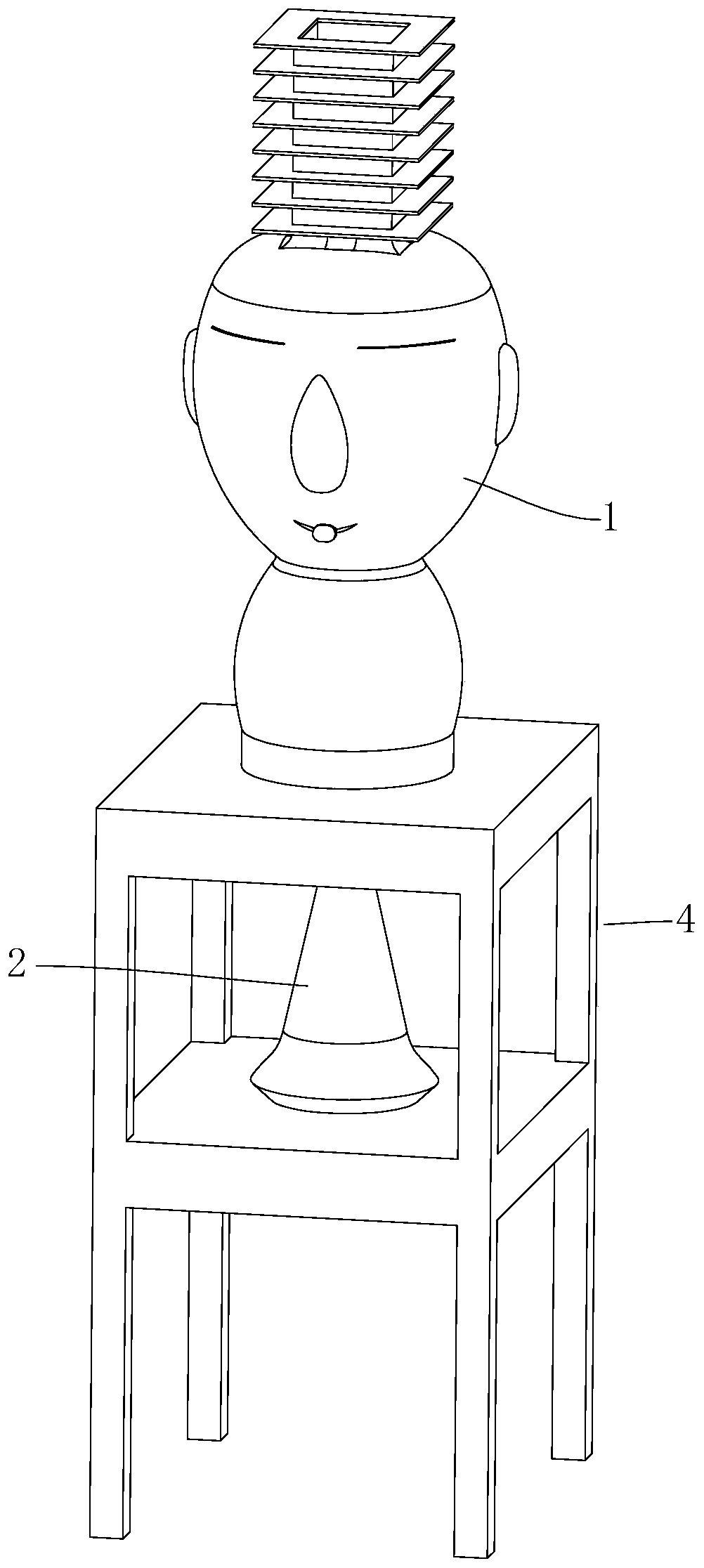 Vertical full-band ceramic sound box