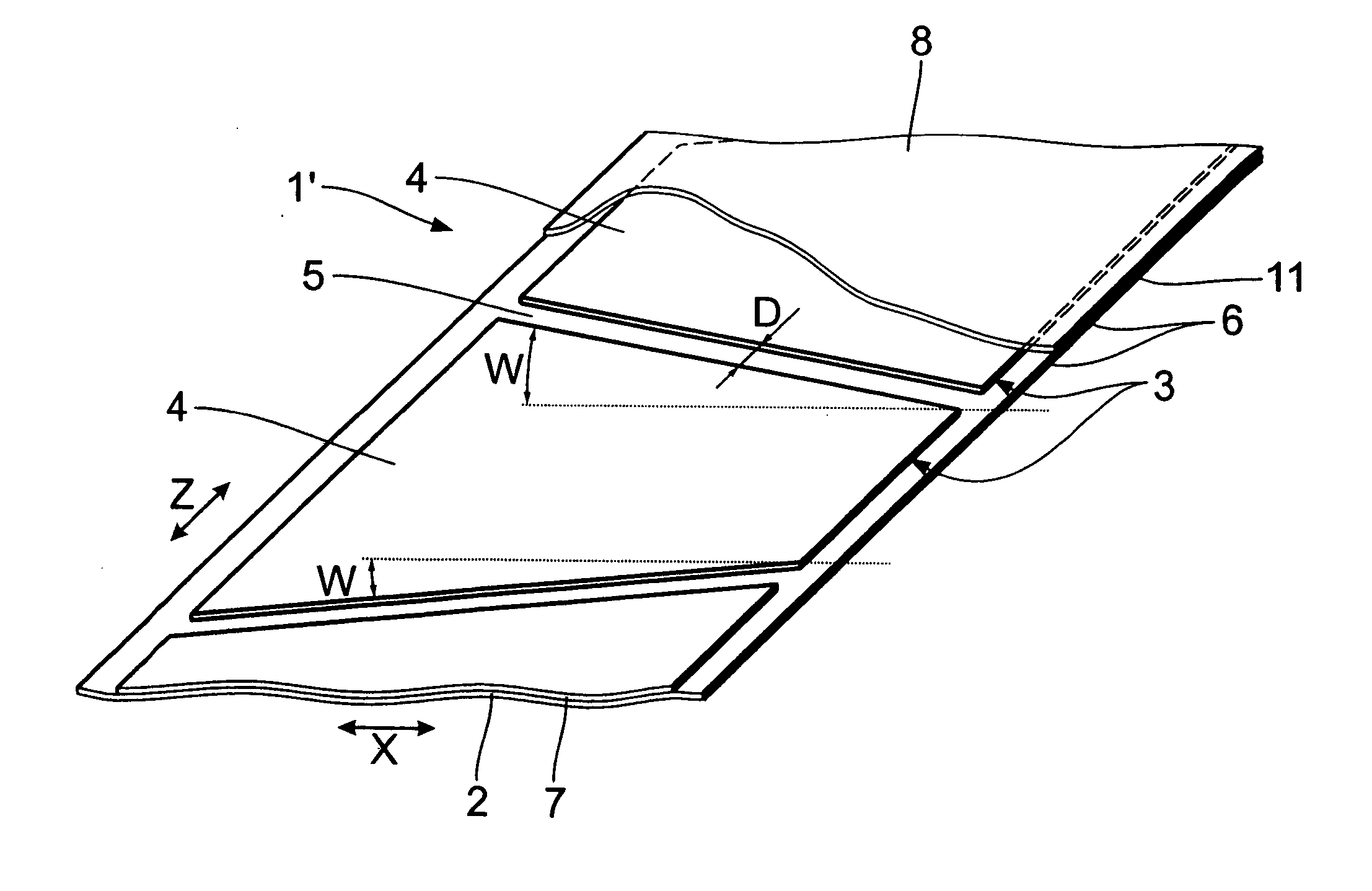 Multi-layer, strip-type screening sheet for electric lines and electric cable, in particular a data transmission cable, equipped therewith