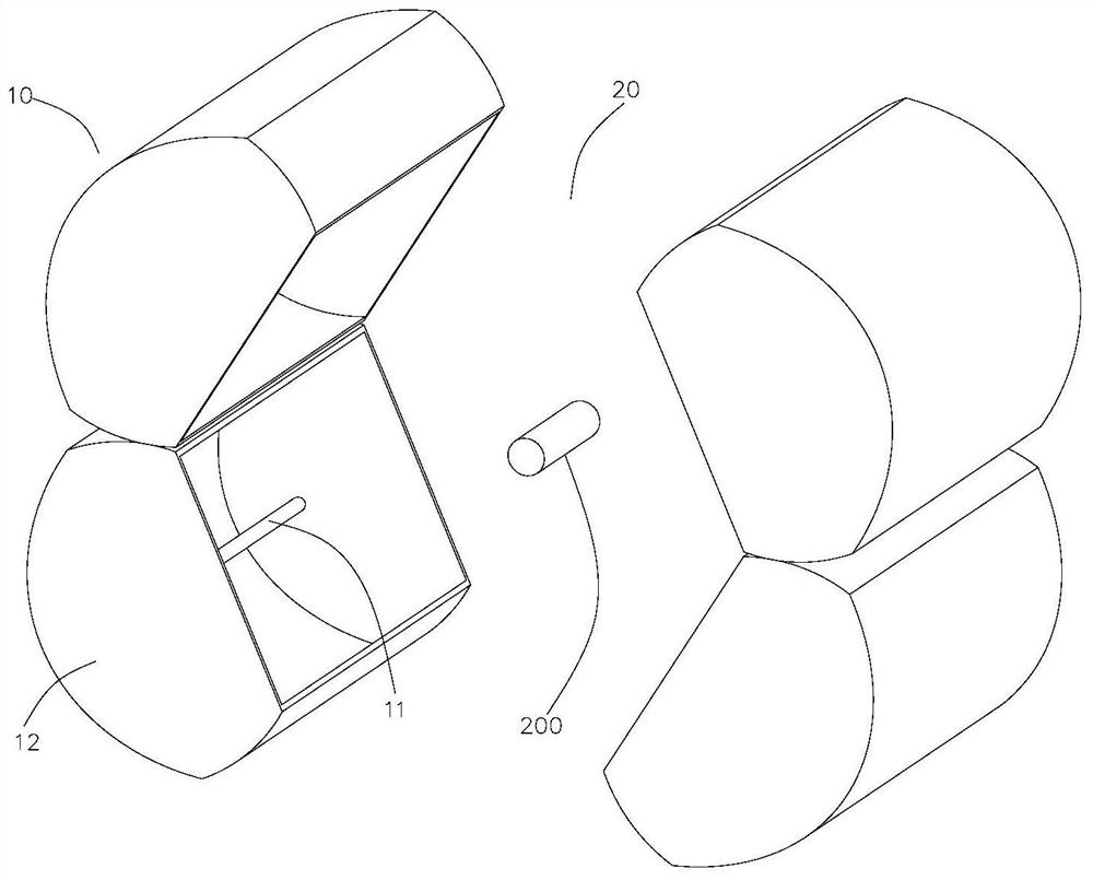 A high-temperature heating device based on double-combined reflectors