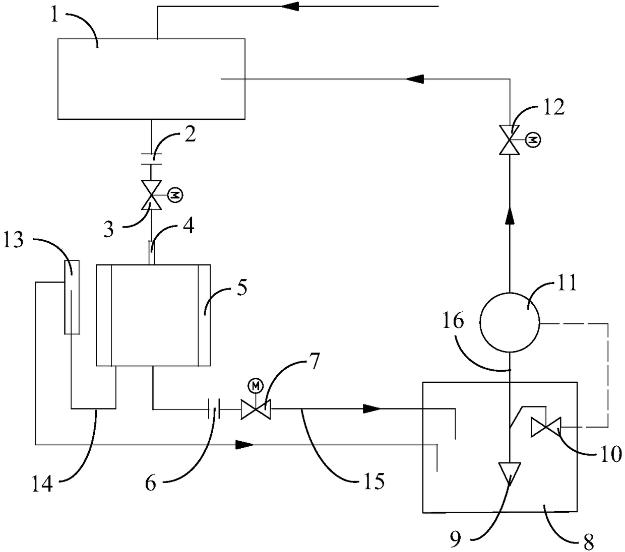 Testing device for simulating flow field in continuous casting crystallizer