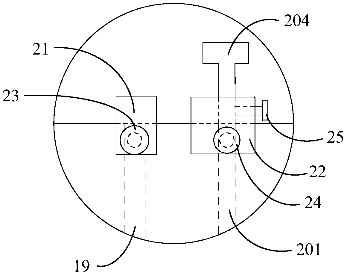 Testing device for simulating flow field in continuous casting crystallizer