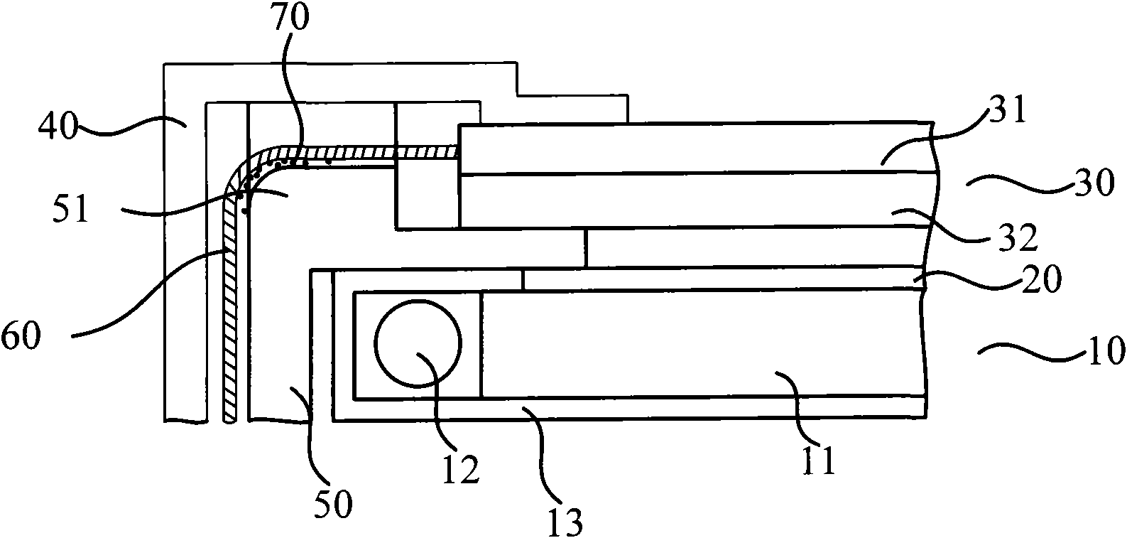 Mold framework and liquid crystal display device