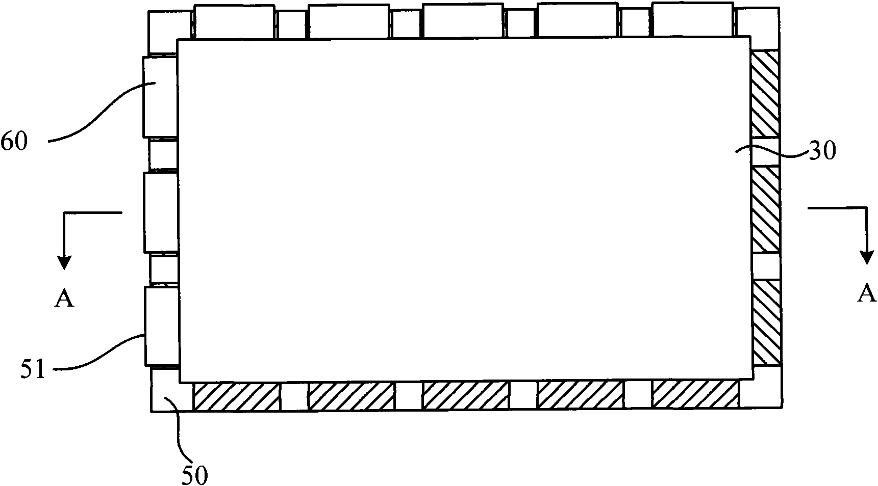 Mold framework and liquid crystal display device