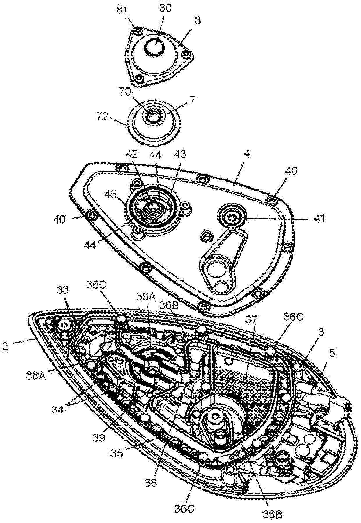 Steam iron comprising a soleplate including at least one first group and one second group of steam outlet holes