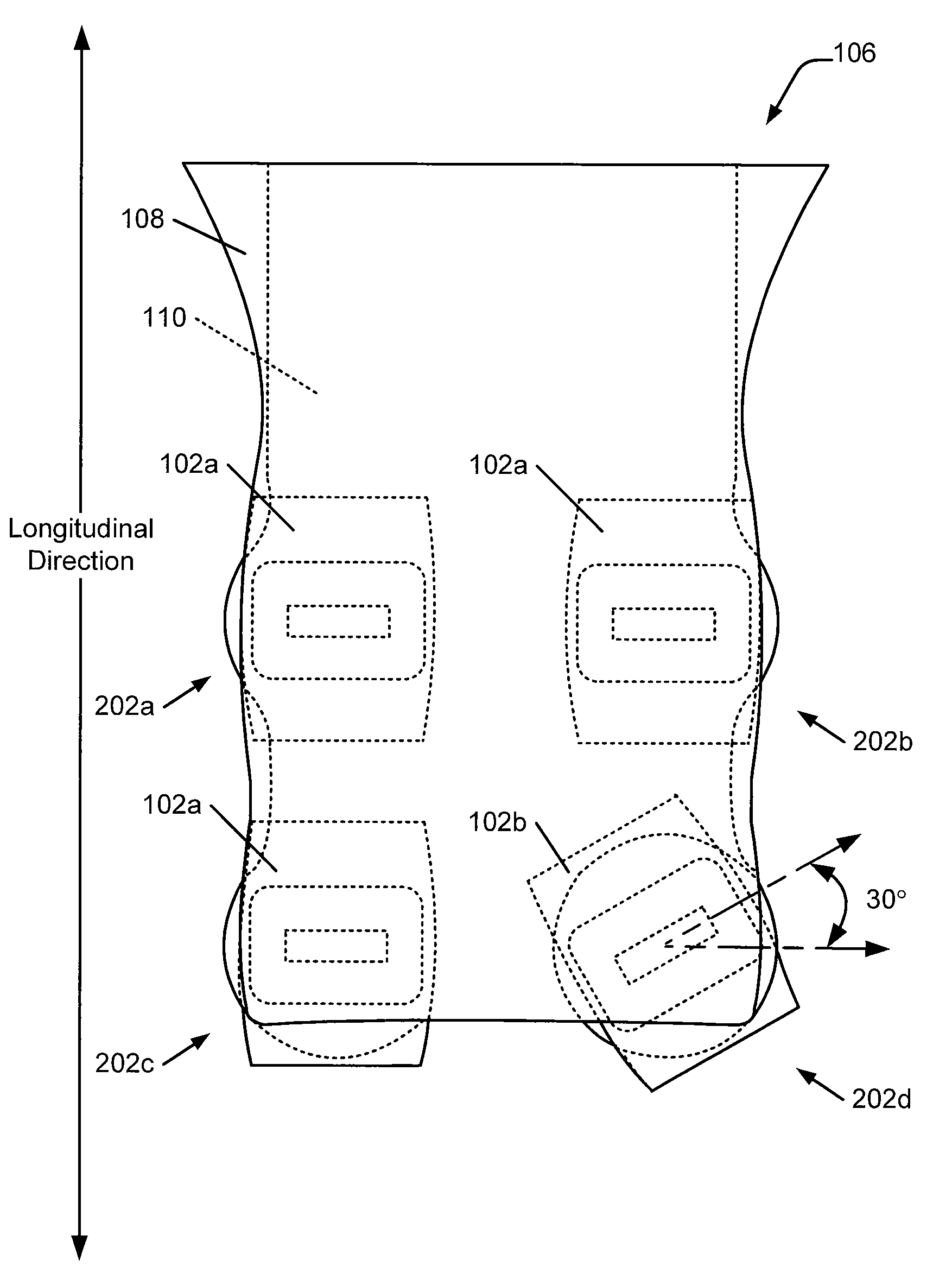 Articles of footwear and other foot-receiving devices including differently oriented impact-attenuation elements