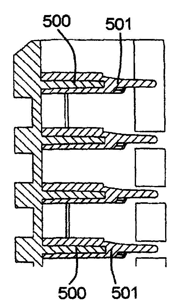 Front open type wafer box provided with inflatable support element module