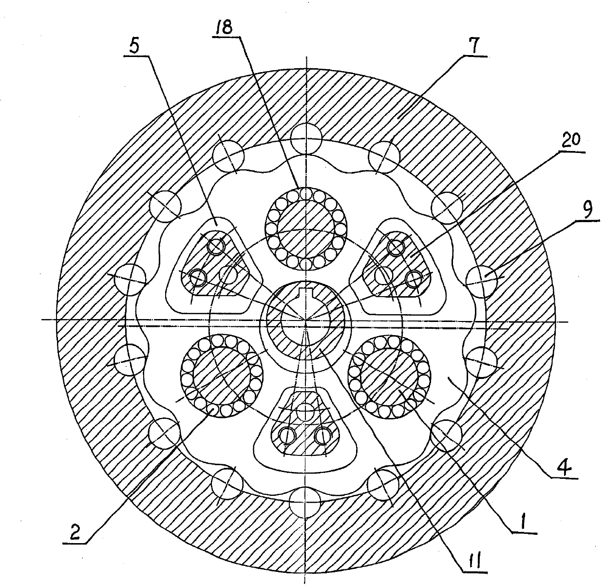 Complex precise cycloidal speed reducer