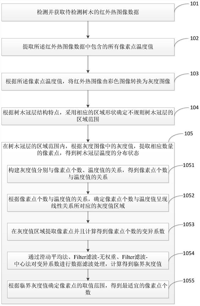 A method for accurate extraction of tree canopy temperature based on infrared thermal images