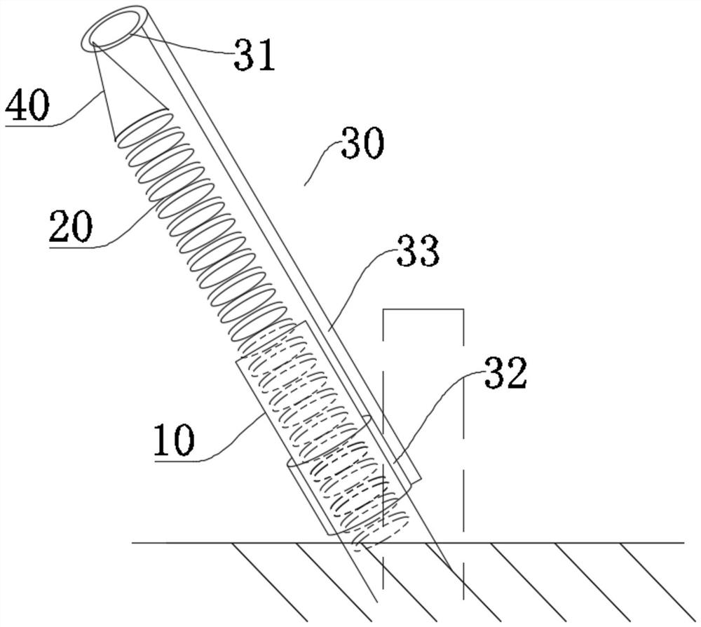 Wire pipe correction device and correction method