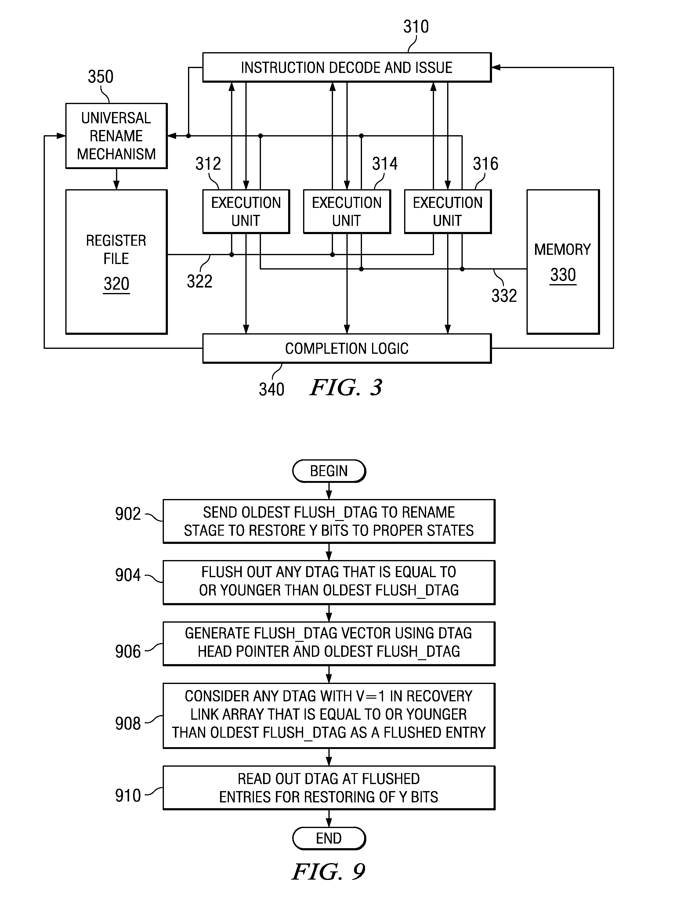 Universal Register Rename Mechanism for Targets of Different Instruction Types in a Microprocessor