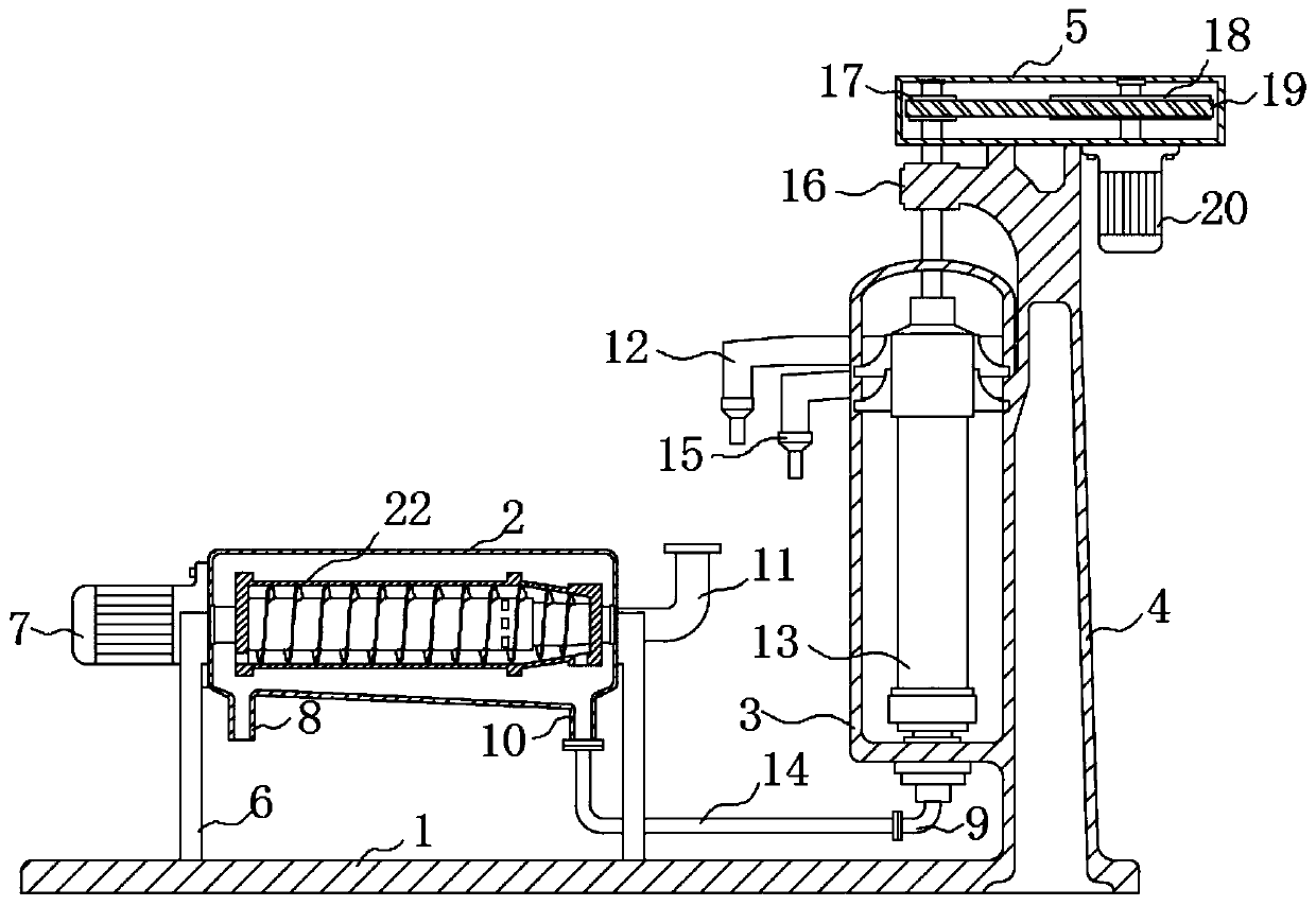 Oxidized polyethylene separation tower and method