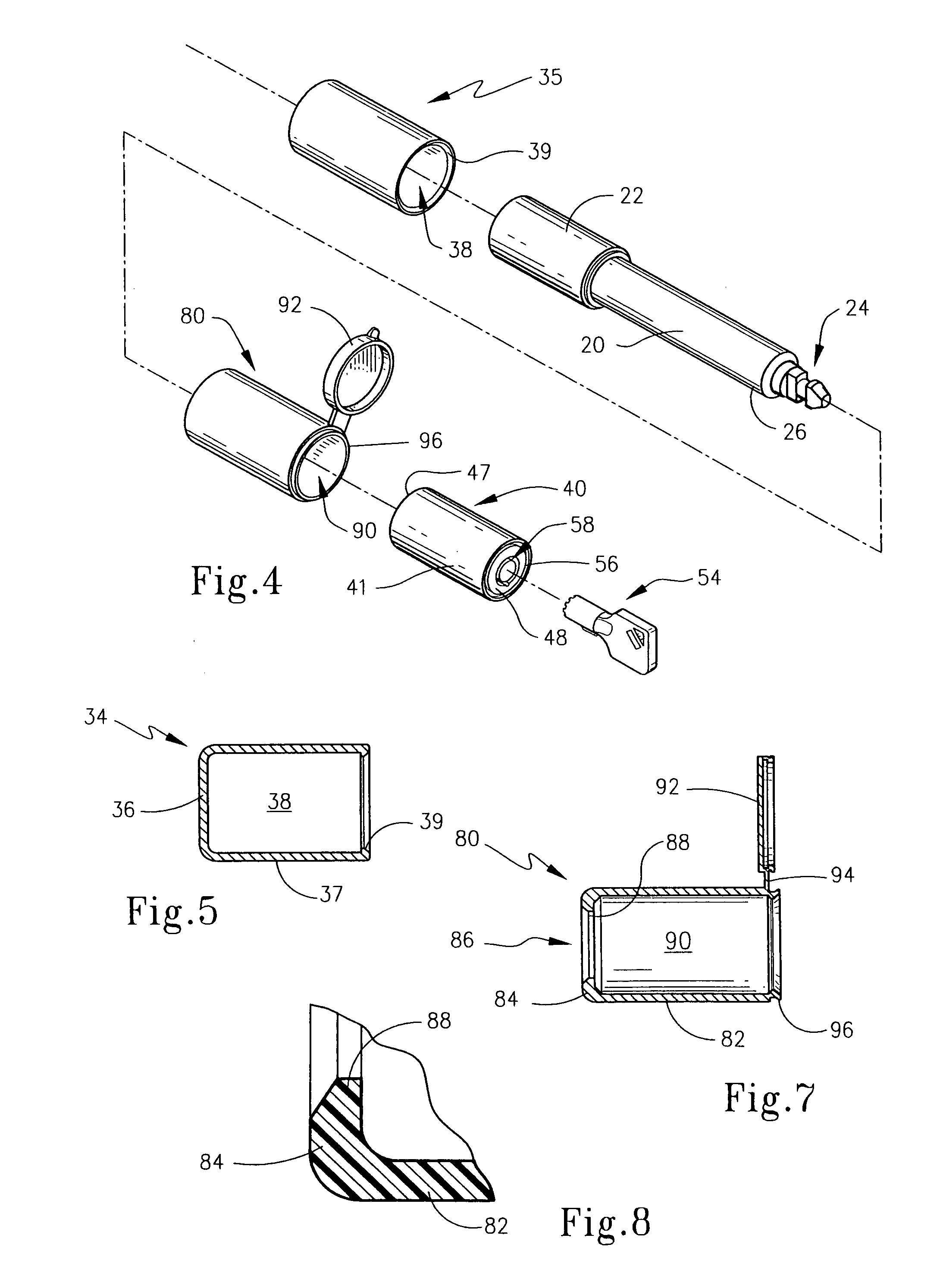 Locking device having flange seal