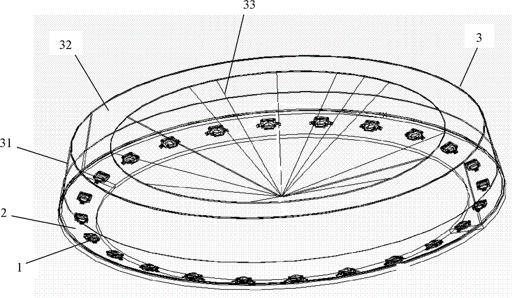 Light-emitting diode (LED) round pendant lamp