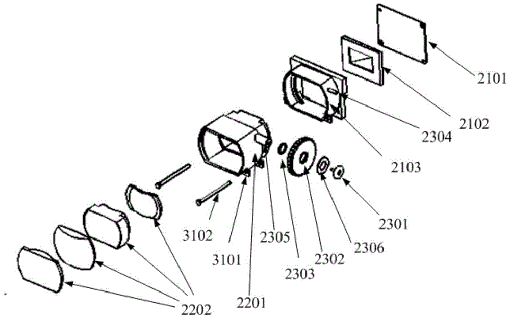 A micro-projection module and display device