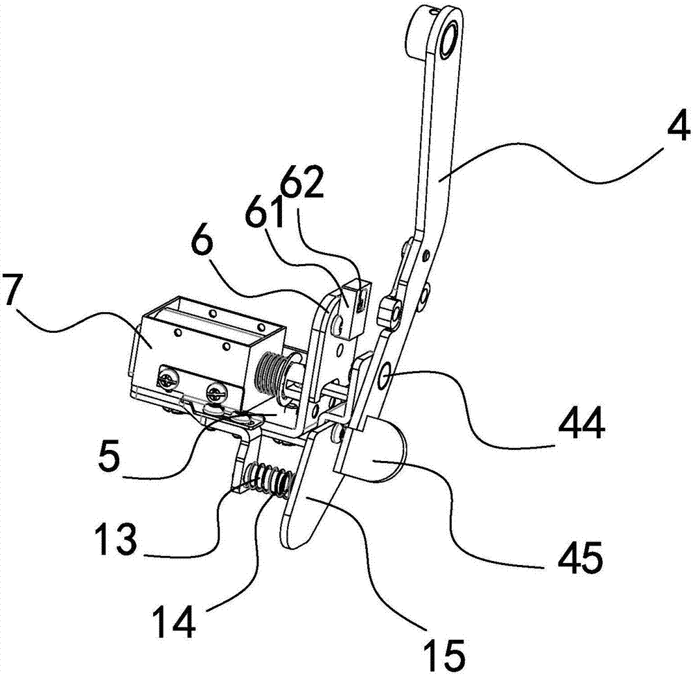 Needle rod clutching mechanism of sewing machine and double-needle machine