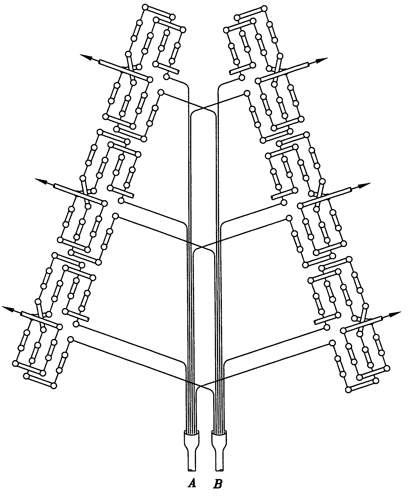 Integrated dual circuit evaporator