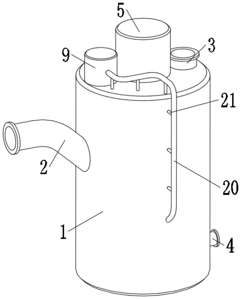 Wet dust collector for food processing workshop