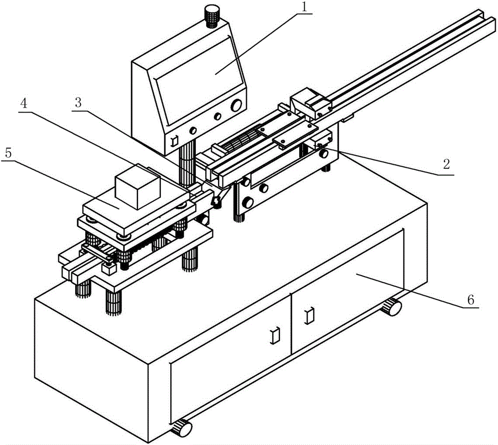 Automatic powder brushing and border cutting device of chip inductor