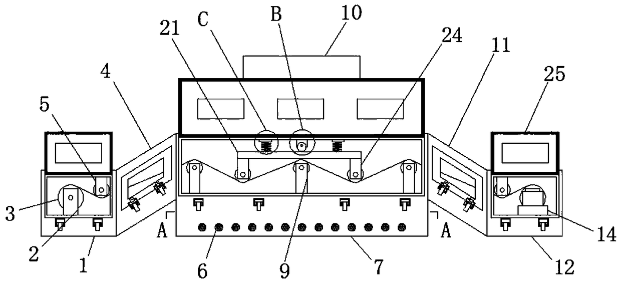 Drying device for cotton cloth processing