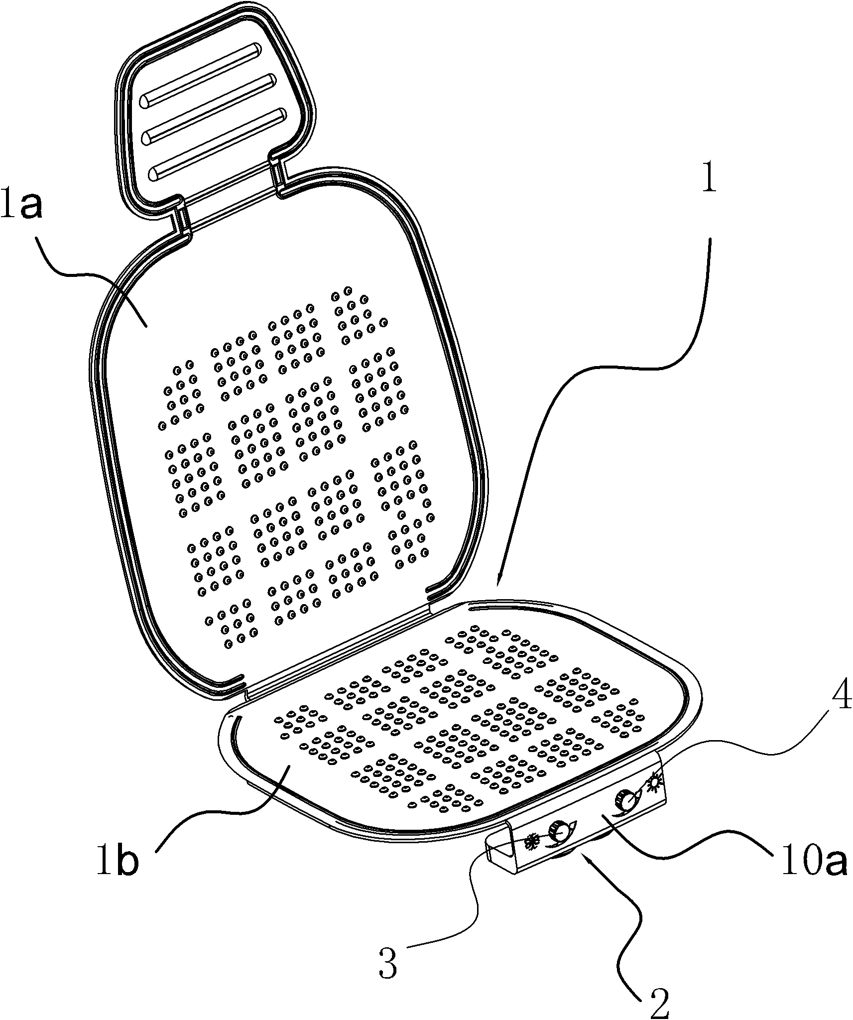 Cold-heat type automobile seat cushion