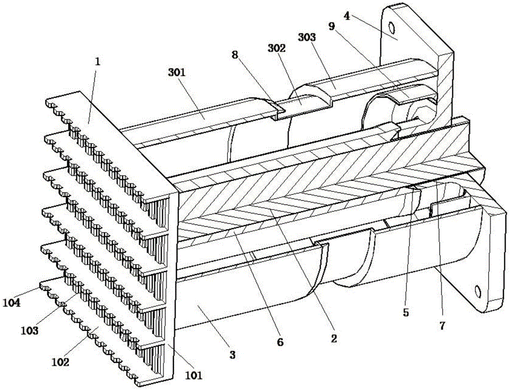 Energy-absorbing anti-climbing device for rail transit vehicles