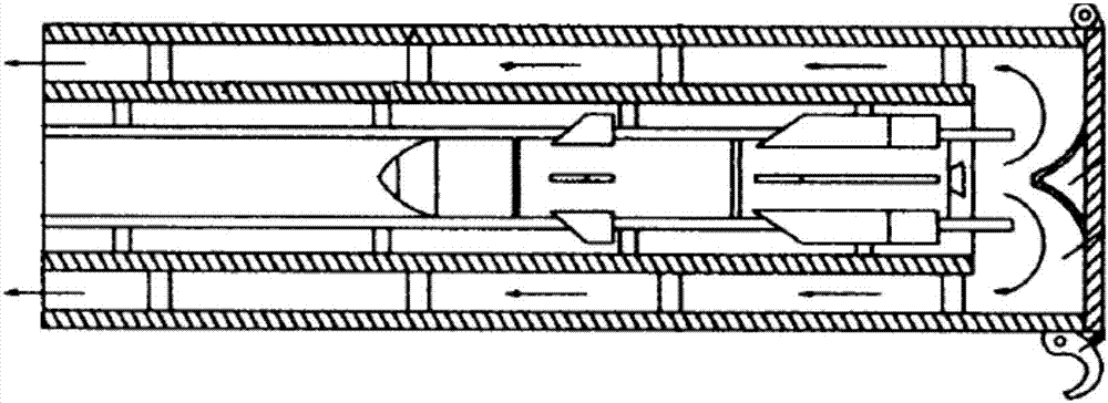 Spiral belt winding guide concentric launching cylinder