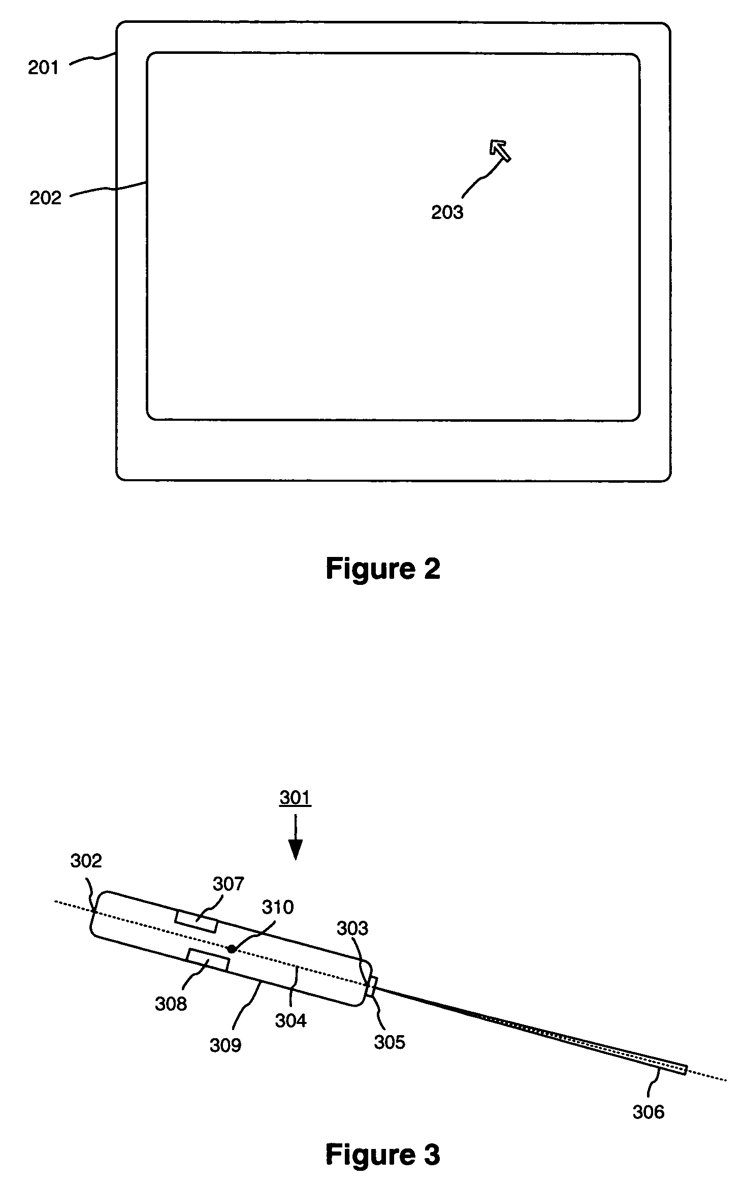 Direct navigation of two-dimensional control using a three-dimensional pointing device