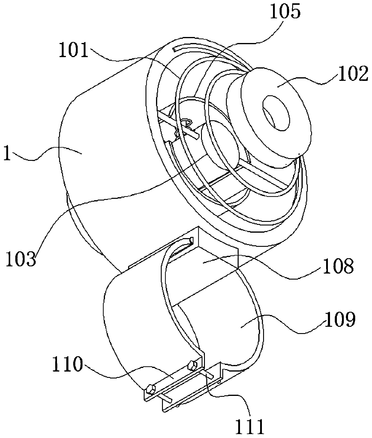 Catheter fixing device for gastrointestinal surgery