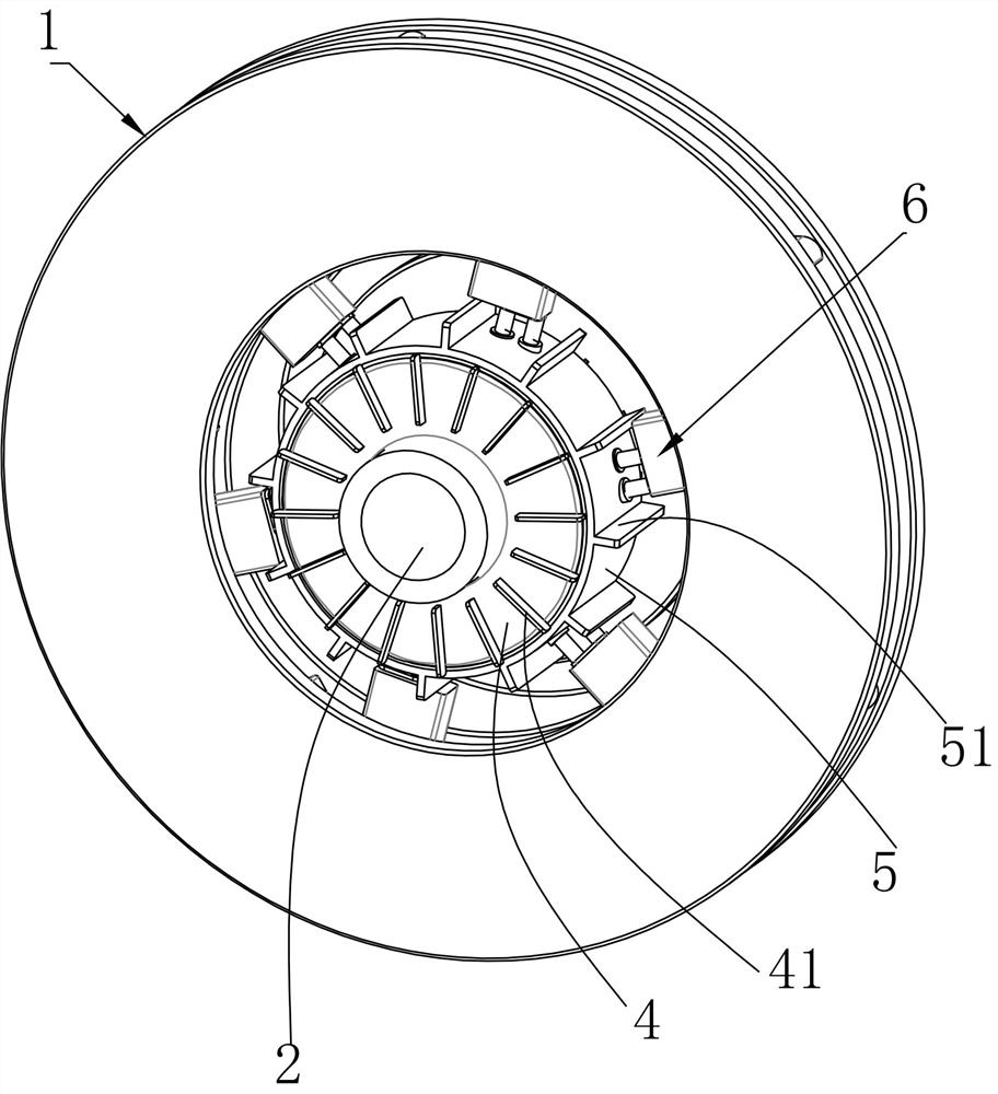 Centrifugal control circulating type active cooling brake disc robot