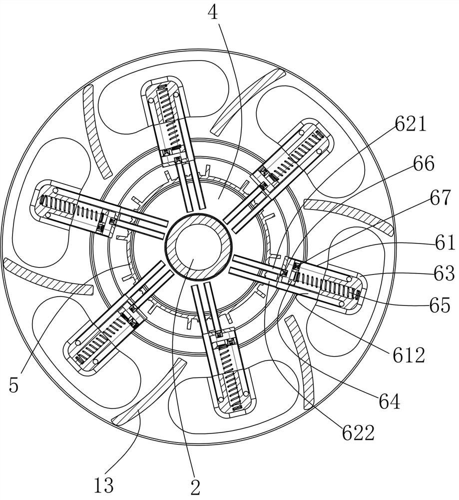 Centrifugal control circulating type active cooling brake disc robot