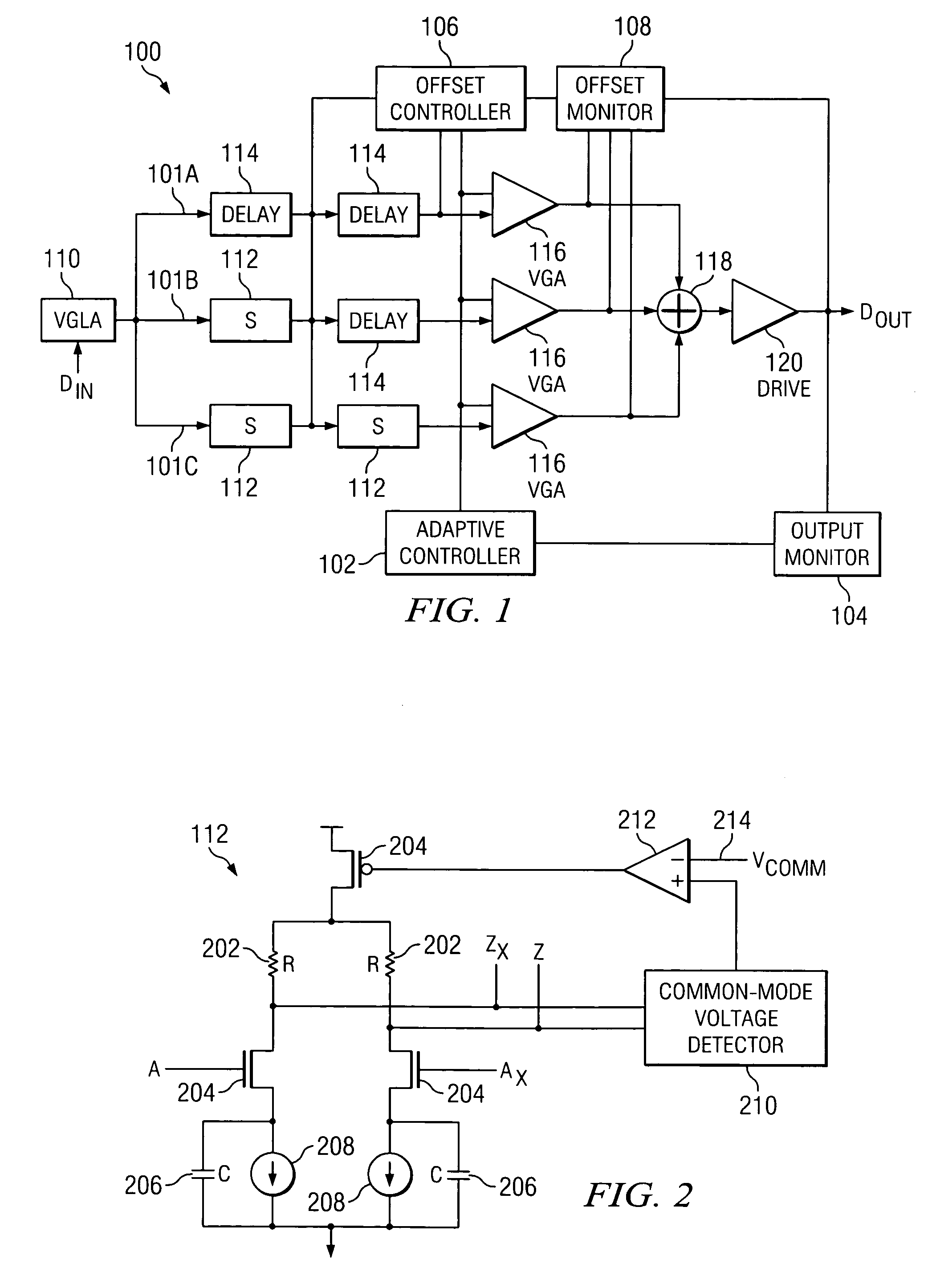 Adaptive equalizer with DC offset compensation