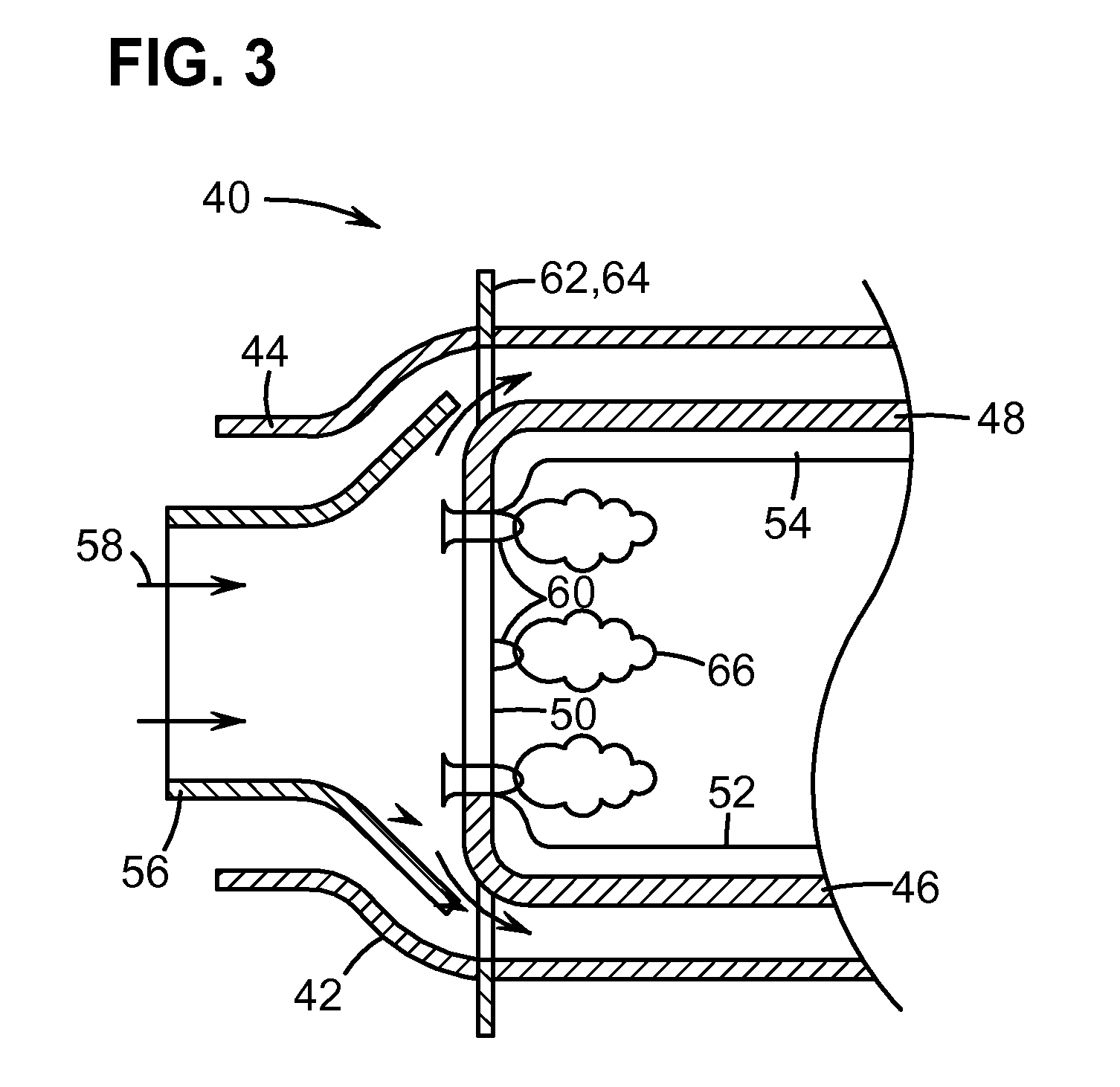 Method and apparatus for enhanced mixing in premixing devices