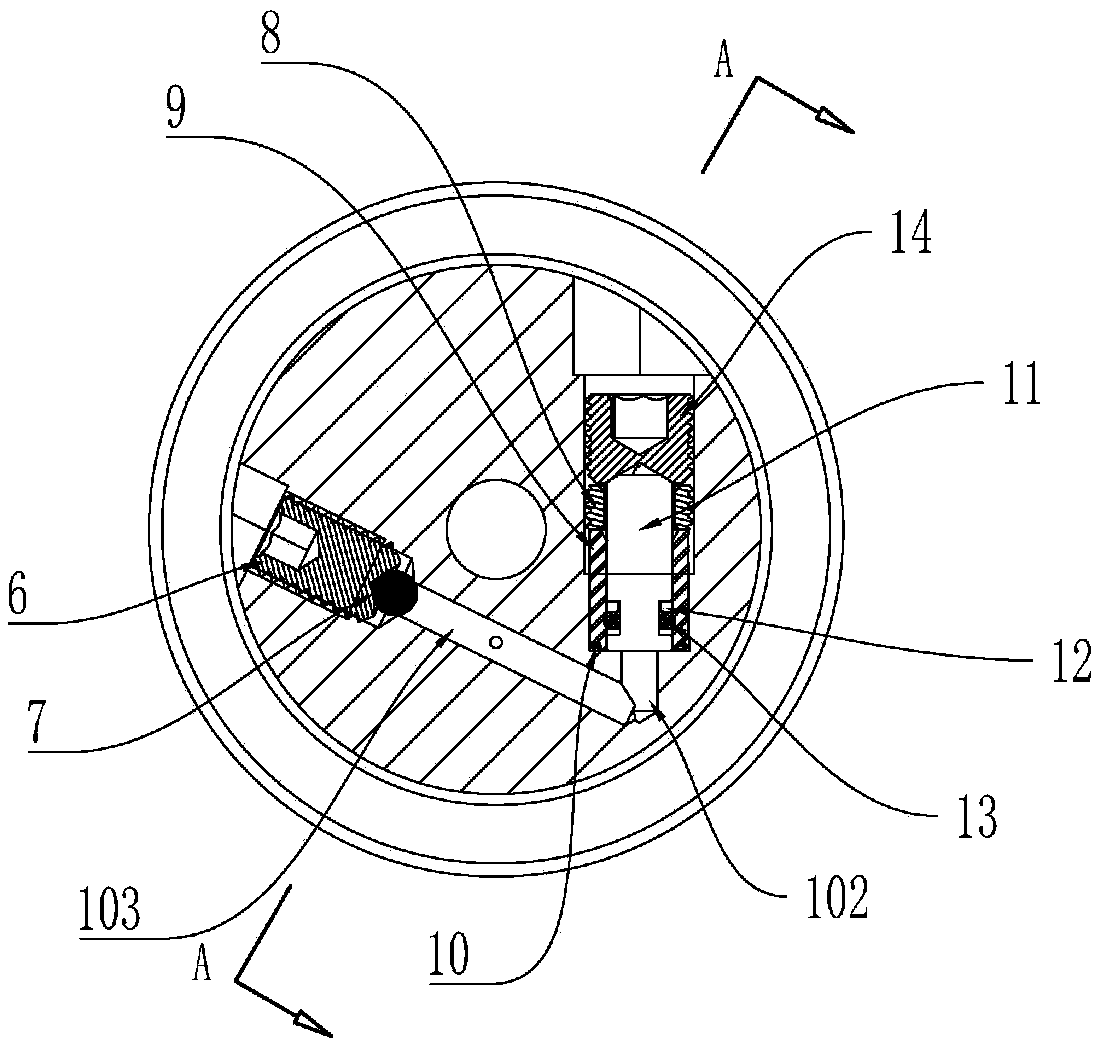 Composite connection type hydraulic knife handle