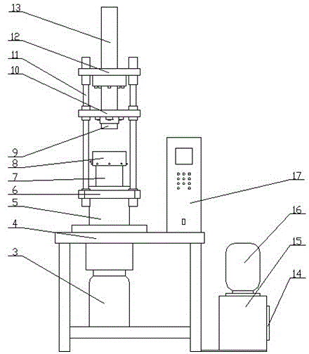 Device for preparing gradient nanometer layer on surface of metal material by using rolling deformation