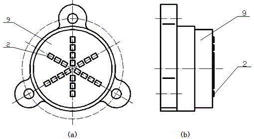 Device for preparing gradient nanometer layer on surface of metal material by using rolling deformation